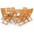 Set mobilier de grădină pliabil, 9 piese, lemn masiv acacia GartenMobel Dekor