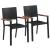 Set mobilier de grădină, 3 piese, negru GartenMobel Dekor