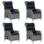 Set de mobilier pentru grădină, 5 piese, gri deschis GartenMobel Dekor