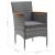 Set mobilier de grădină, 5 piese, gri GartenMobel Dekor