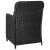 Set mobilier de grădină, 5 piese, negru GartenMobel Dekor