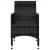 Set mobilier de grădină, 7 piese, negru GartenMobel Dekor