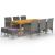 Set mobilier de grădină, 11 piese, gri GartenMobel Dekor