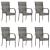 Set mobilier pentru grădină, 7 piese, gri GartenMobel Dekor