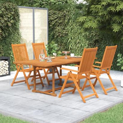 Set mobilier de grădină, 5 piese, lemn masiv de acacia GartenMobel Dekor