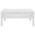 Set mobilier de grădină, 4 piese, alb, lemn masiv de pin GartenMobel Dekor