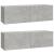 Set dulapuri TV, 3 piese, gri beton, lemn prelucrat GartenMobel Dekor