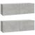 Set dulap TV, 4 piese, gri beton, lemn prelucrat GartenMobel Dekor