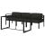 Set mobilier de grădină cu perne, 4 piese, antracit, aluminiu GartenMobel Dekor