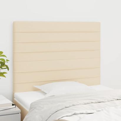 Tăblii de pat, 2 buc, crem, 100x5x78/88 cm, textil GartenMobel Dekor