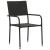 Set mobilier de exterior, 5 piese, negru, poliratan GartenMobel Dekor
