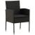 Set mobilier de exterior, 5 piese, negru, poliratan GartenMobel Dekor