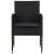 Set mobilier de exterior, 5 piese, negru, poliratan GartenMobel Dekor