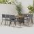 Set de mobilier de exterior, 7 piese, gri, poliratan GartenMobel Dekor