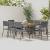 Set de mobilier de exterior, 9 piese, gri, poliratan GartenMobel Dekor