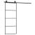 Ușă glisantă cu set feronerie, 76x205 cm, sticlă ESG/aluminiu GartenMobel Dekor