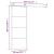 Ușă glisantă cu set feronerie, 76x205 cm, sticlă ESG/aluminiu GartenMobel Dekor