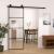 Ușă glisantă cu set feronerie, 76x205 cm, sticlă ESG/aluminiu GartenMobel Dekor