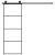 Ușă glisantă cu set feronerie, 76x205 cm, sticlă ESG/aluminiu GartenMobel Dekor