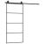 Ușă glisantă cu set feronerie, 90x205 cm, sticlă ESG/aluminiu GartenMobel Dekor