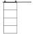 Ușă glisantă cu set feronerie, 90x205 cm, sticlă ESG/aluminiu GartenMobel Dekor