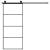 Ușă glisantă cu set feronerie, 90x205 cm, sticlă ESG/aluminiu GartenMobel Dekor