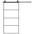 Ușă glisantă cu set feronerie 102,5x205 cm sticlă ESG/aluminiu GartenMobel Dekor