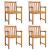 Set mobilier de grădină, 5 piese, lemn masiv de acacia GartenMobel Dekor