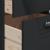 Dulap înalt „VIKEN”, negru, 80x40x190 cm, lemn masiv de pin GartenMobel Dekor
