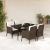 Set mobilier de grădină, 5 piese, cu perne, maro, poliratan GartenMobel Dekor