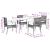 Set mobilier de grădină cu perne, 5 piese, bej, poliratan GartenMobel Dekor
