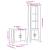 Set mobilier de baie, 2 piese, lemn masiv de pin GartenMobel Dekor