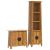Set mobilier de baie, 2 piese, lemn masiv de pin GartenMobel Dekor
