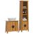 Set mobilier de baie, 2 piese, lemn masiv de pin GartenMobel Dekor