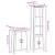 Set mobilier de baie, 2 piese, lemn masiv de pin GartenMobel Dekor