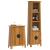 Set mobilier de baie, 2 piese, lemn masiv de pin GartenMobel Dekor