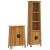 Set mobilier de baie, 2 piese, lemn masiv de pin GartenMobel Dekor