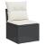 Set mobilier de grădină cu perne, 6 piese, negru, poliratan GartenMobel Dekor