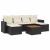 Set canapele de grădină cu perne, 7 piese, negru, poliratan GartenMobel Dekor