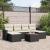 Set canapele de grădină cu perne, 7 piese, negru, poliratan GartenMobel Dekor
