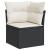 Set canapele de grădină cu perne, 7 piese, negru, poliratan GartenMobel Dekor