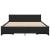 Cadru de pat cu sertare, negru, 120x200 cm, lemn prelucrat GartenMobel Dekor