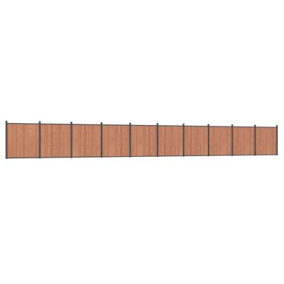 Panou pentru gard, maro, 1737x186 cm, WPC GartenMobel Dekor