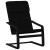 Scaun de relaxare, negru, material textil GartenMobel Dekor