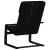 Scaun de relaxare, negru, material textil GartenMobel Dekor