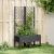 Jardinieră de grădină cu spalier, negru, 80x40x142 cm, PP GartenMobel Dekor