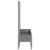 Jardinieră de grădină cu spalier gri deschis 120x40x142 cm PP GartenMobel Dekor