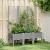 Jardinieră de grădină cu spalier gri deschis 120x40x142 cm PP GartenMobel Dekor