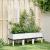 Jardinieră de grădină cu spalier, alb, 120x40x142 cm PP GartenMobel Dekor