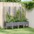 Jardinieră de grădină cu spalier, gri, 160x40x142 cm, PP GartenMobel Dekor